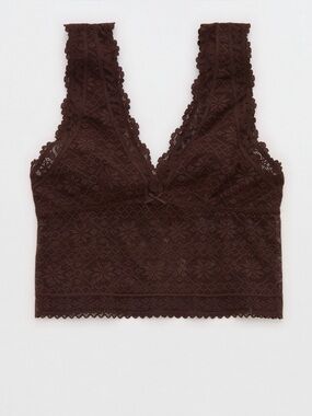 Show Off Vintage Lace Plunge Push Up Bra